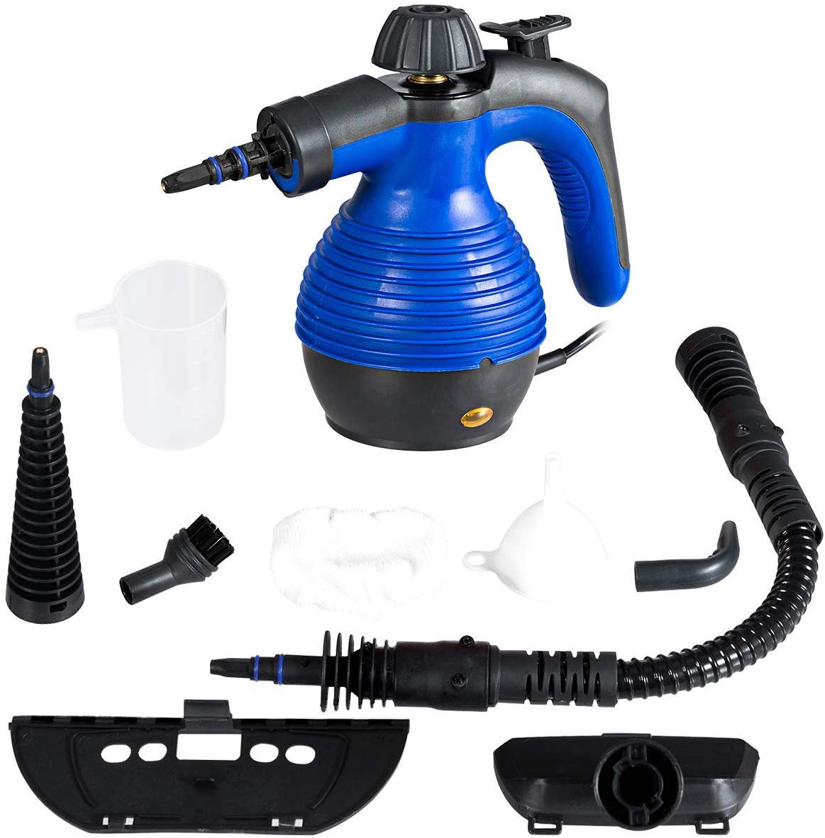 GOFLAME 1050W Handheld Steam Cleaner - Multi-Purpose Sanitizer & Steamer for Bathroom, Kitchen, Floors | Removes Stains, Grease, Bacteria | Portable Steam Iron for Clothes & Home Cleaning (Blue)