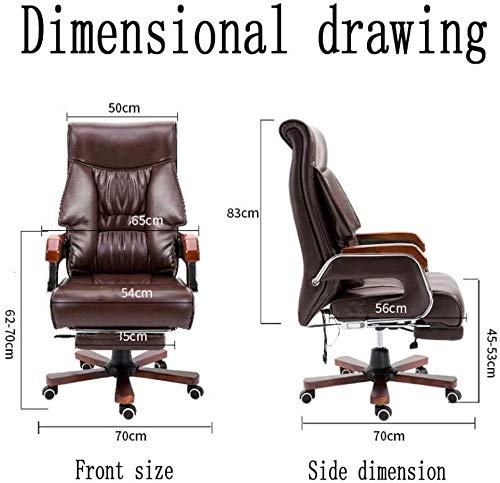 Ergonomic Executive Office Chair with Adjustable Swivel, Armrests & Lumbar Support - Reclining High Back Desk Chair for Home Office, Boss Chair, Study & Gaming