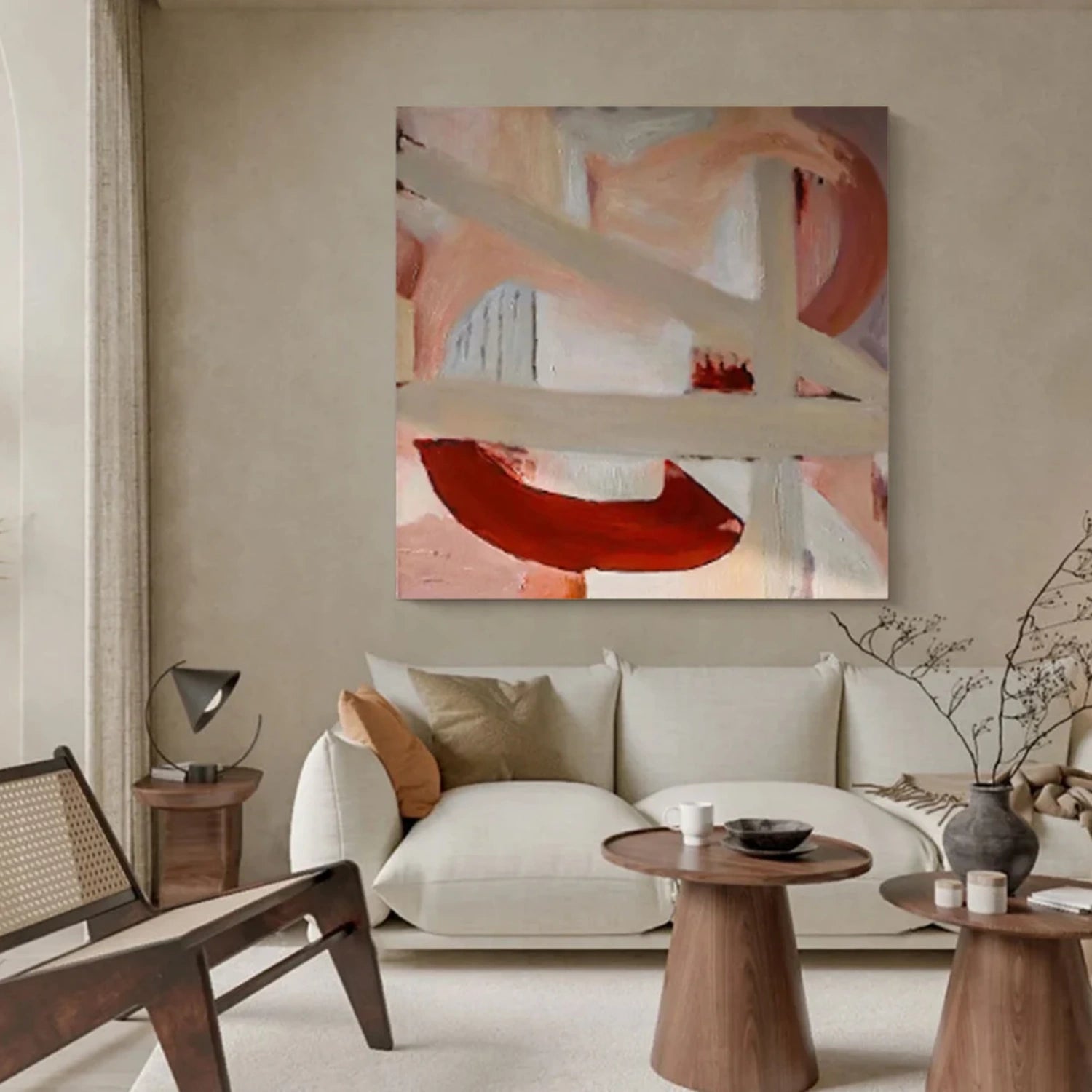 Abstract Painting #AB 328 - Modern Wall Art for Living Room Decor, Office & Bedroom | Large Canvas Artwork for Home & Commercial Spaces