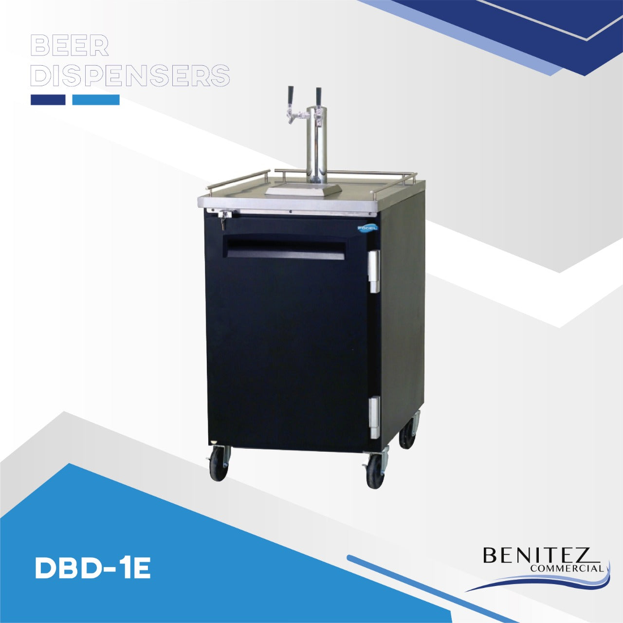 DBD 1E2 Commercial Beer Dispenser - Stainless Steel Draft Beer Tower for Bars, Pubs & Restaurants | Perfect for Home Brewing & Party Serving