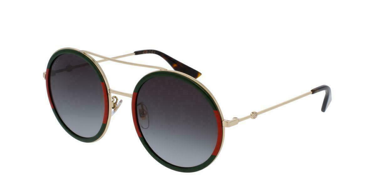 Gucci GG 0061 S Gold 003 Sunglasses for Women - Luxury Designer Shades with UV Protection - Perfect for Beach, Driving & Fashion Outfits