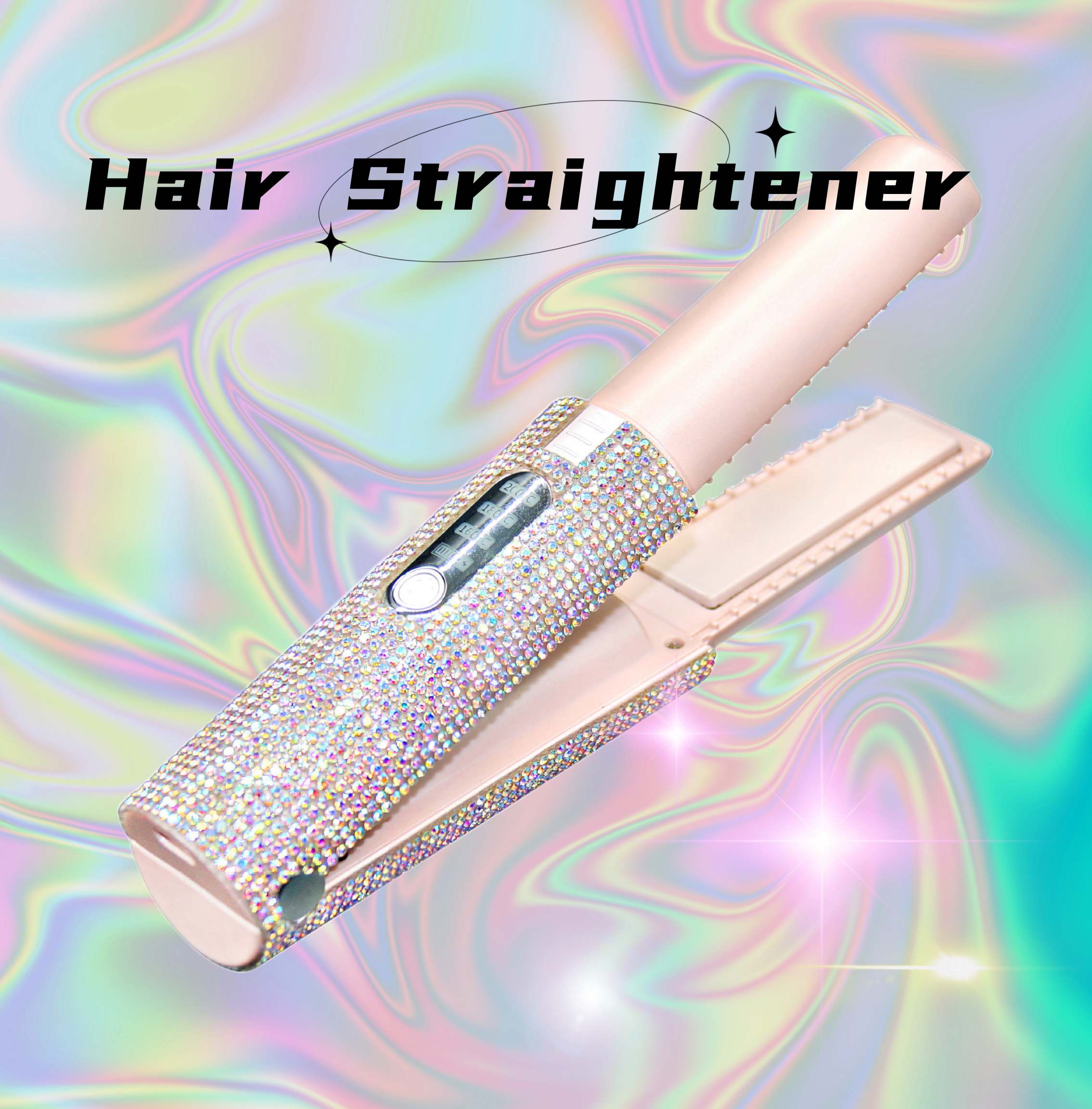 Professional USB Rechargeable Wireless Hair Straightener - Portable Flat Iron for Women, Perfect for Travel, Home & Salon Styling