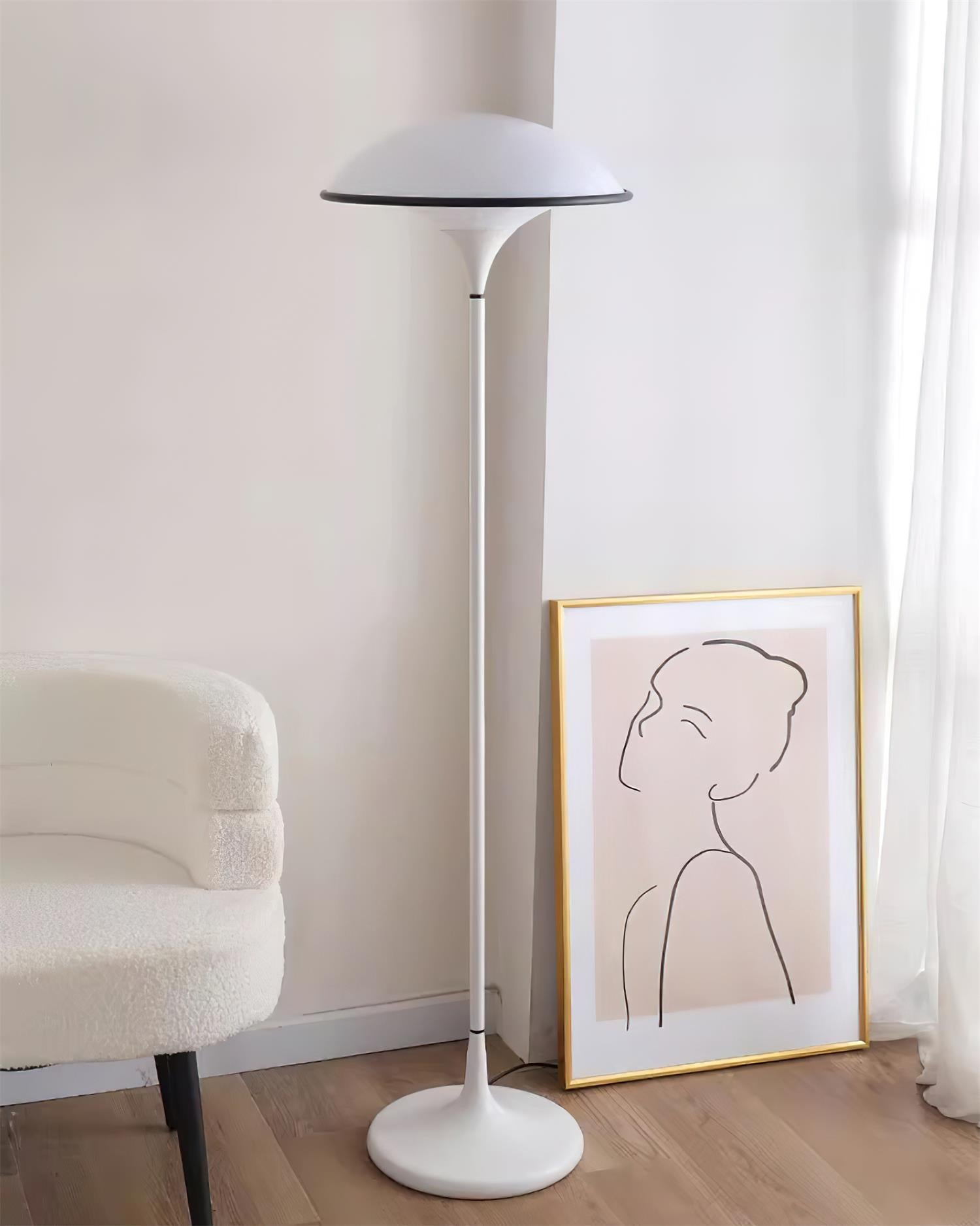 Modern Fontana Floor Lamp with Adjustable Brightness - Elegant Standing Light for Living Room, Bedroom & Office - Perfect for Reading, Relaxing & Decorating