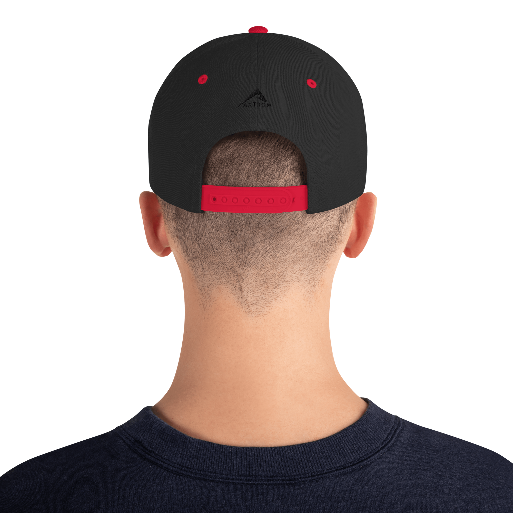 Original Snapback Cap (Black/Black+Red) - Stylish & Adjustable for Men & Women - Perfect for Streetwear, Hip-Hop & Casual Outfits