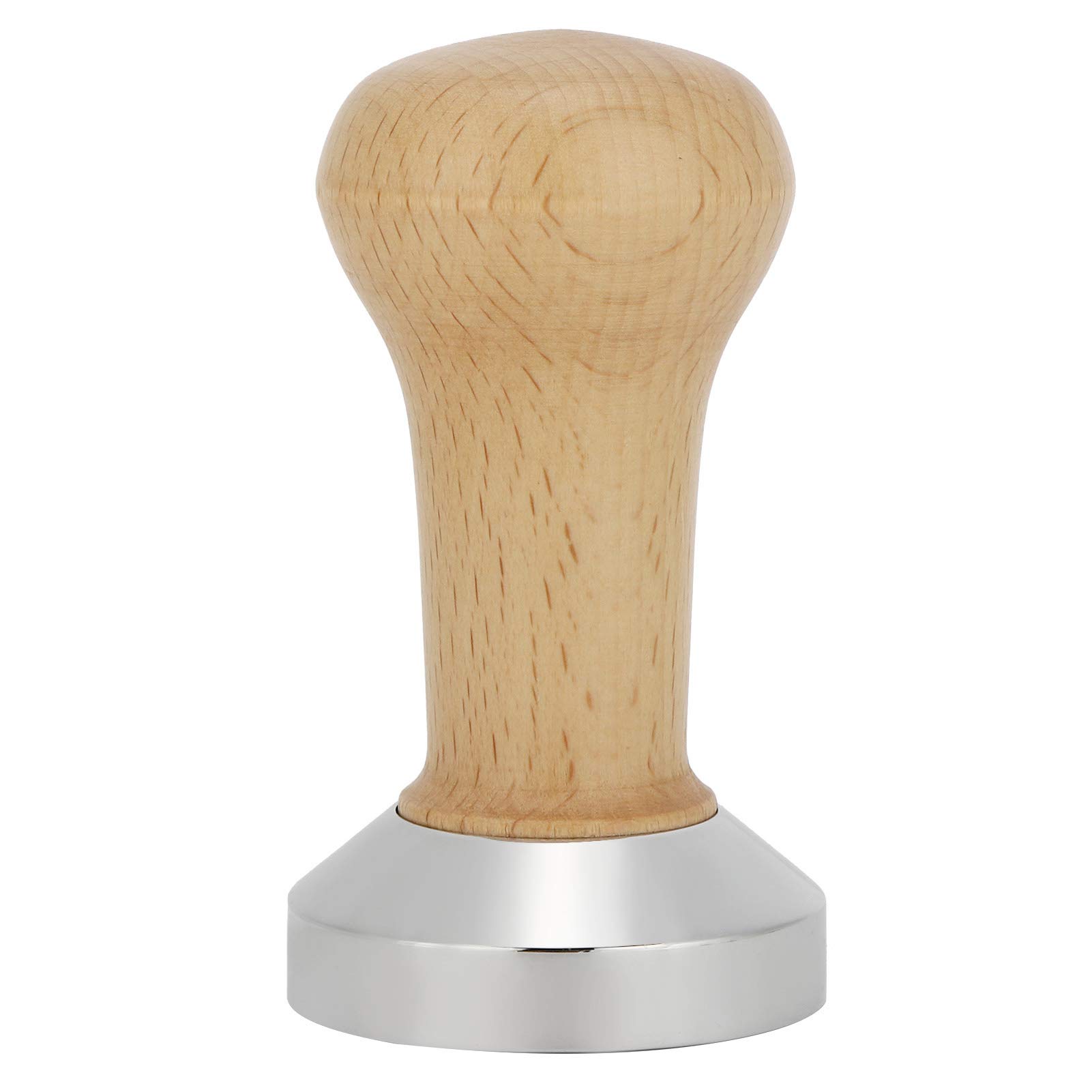 Premium 51mm Coffee Powder Tamper - Ergonomic Handheld Espresso Tool for Home & Office Use - Wooden Flat Bottom Coffee Accessory for Baristas & Coffee Lovers - Perfect for Espresso Machines & French Press