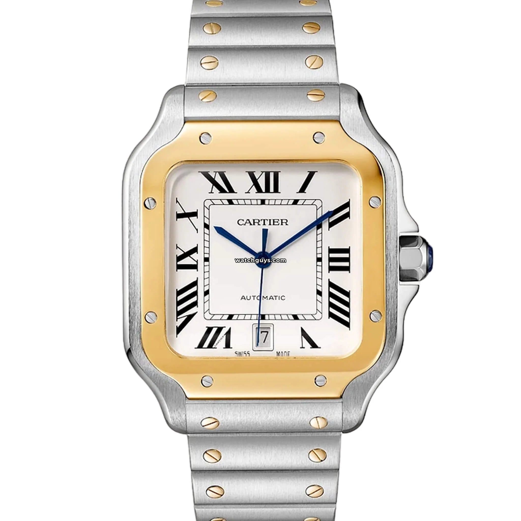 Cartier Santos Galbee Large Men's Watch W20011C4 - Luxury Stainless Steel Timepiece for Business & Formal Occasions