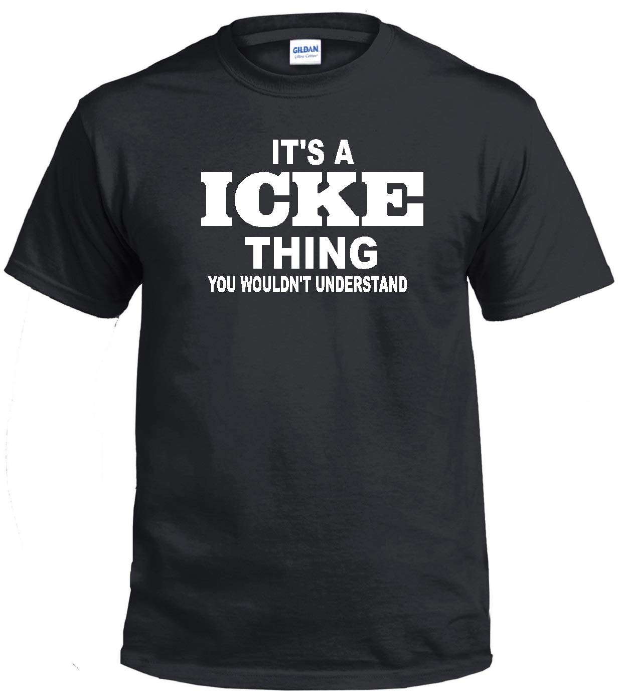 STUFF WITH ATTITUDE ICKE Black Graphic T-Shirt for Men & Women | Cool Streetwear Tee for Casual Wear, Concerts & Everyday Outfits