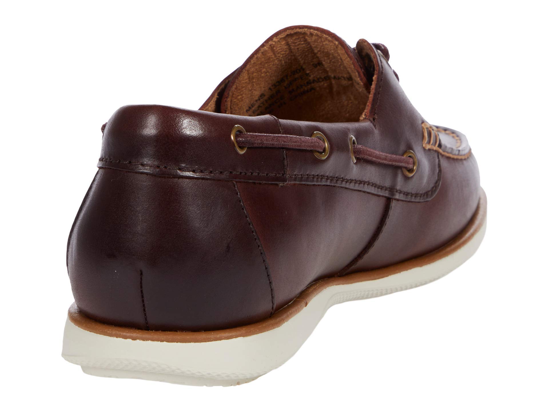 Florsheim Men's Atlantic Boat Shoe - Classic Leather Deck Shoes for Men | Comfortable Slip-On Casual Boat Shoes | Perfect for Sailing, Boating & Summer Outfits