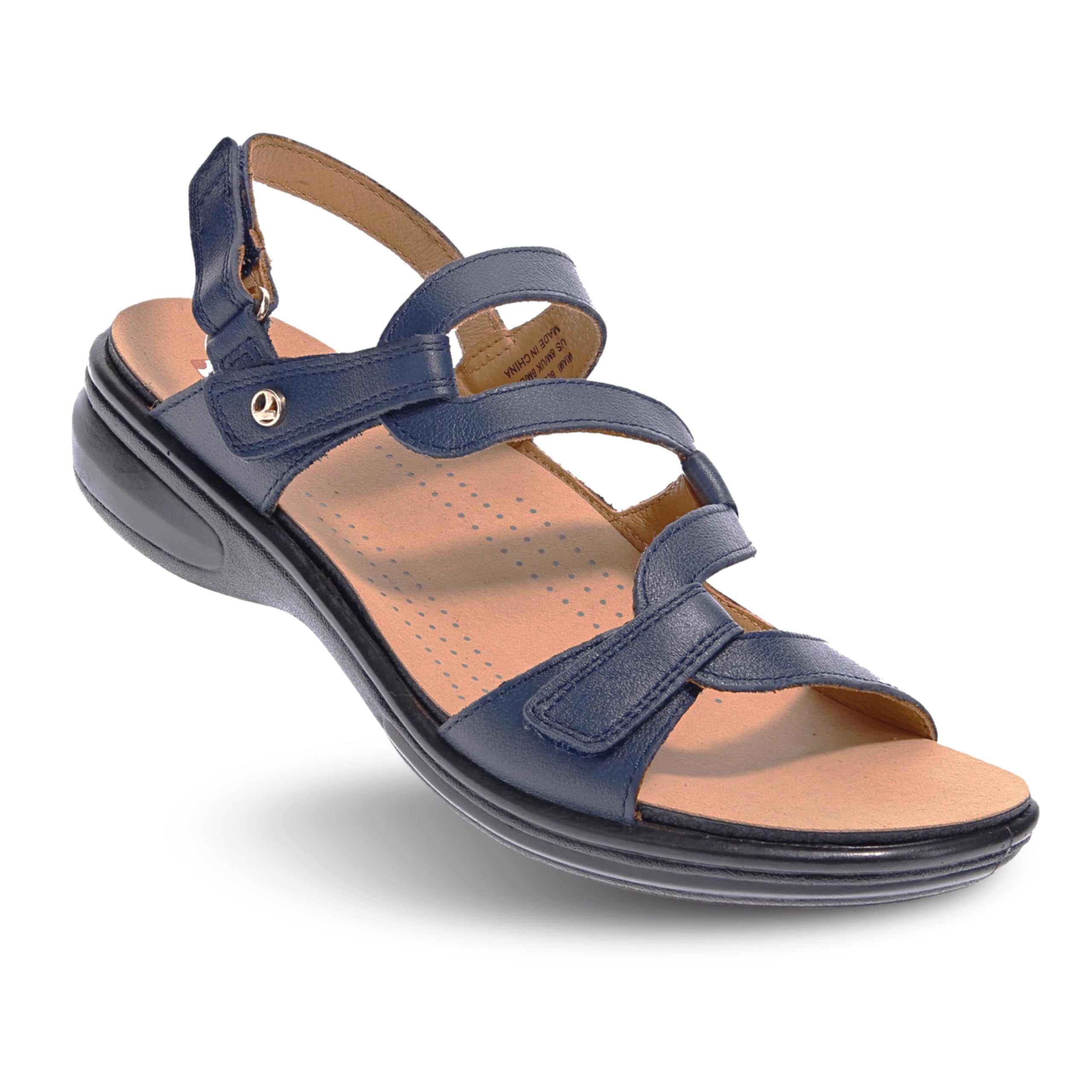 Revere Women's Miami Leather Sandals - Comfortable & Stylish Flip Flops for Beach, Pool & Summer Outfits