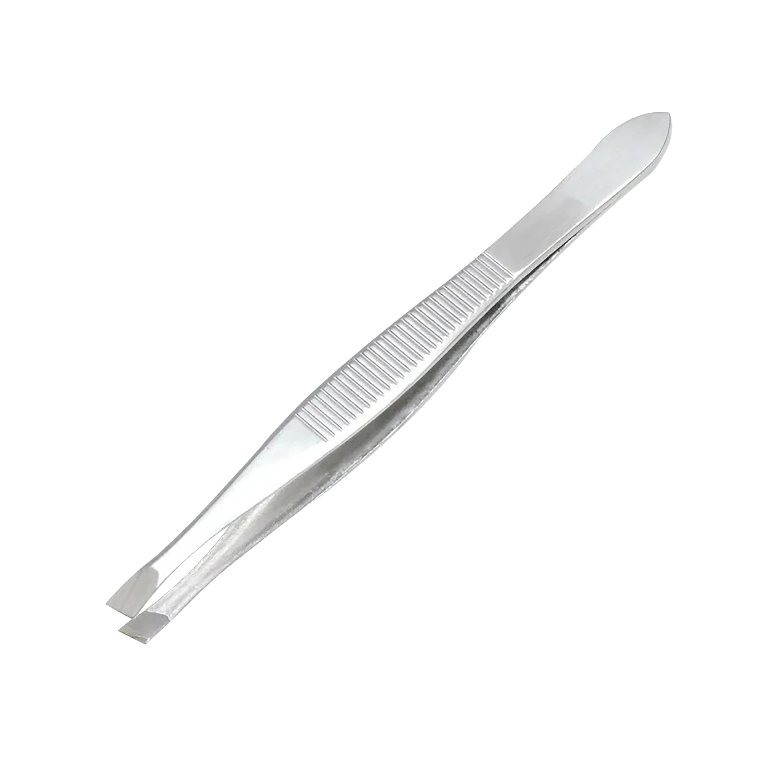 MAPPERZ Stainless Steel Tweezers - Professional Eyebrow & Facial Hair Remover for Eyebrows, Upper Lip, Nose | Essential Beauty Tool for Splinter Removal & Daily Grooming | Perfect for Home, Travel & Salon Use