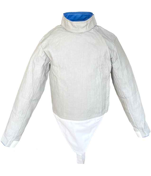 WFS Men's Front Zip Sabre Lame Fencing Jacket - Lightweight & Durable for Competitive Fencing Training & Tournaments