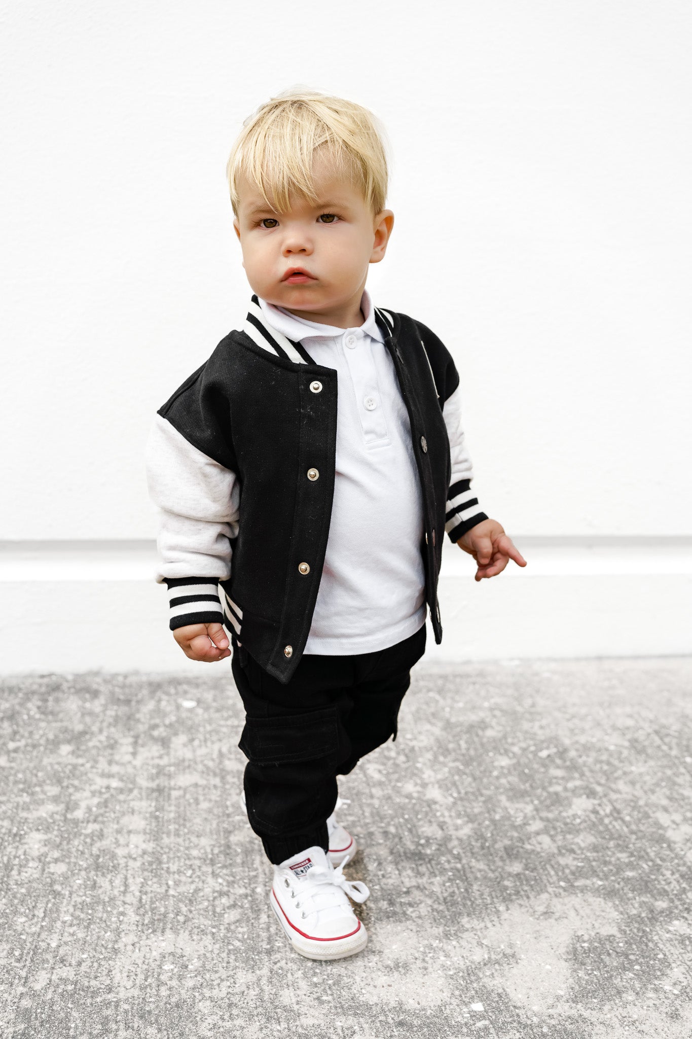 Stylish Black Varsity Jacket for Men & Women - Trendy Letterman Jacket for Casual Wear, Sports, and School Events