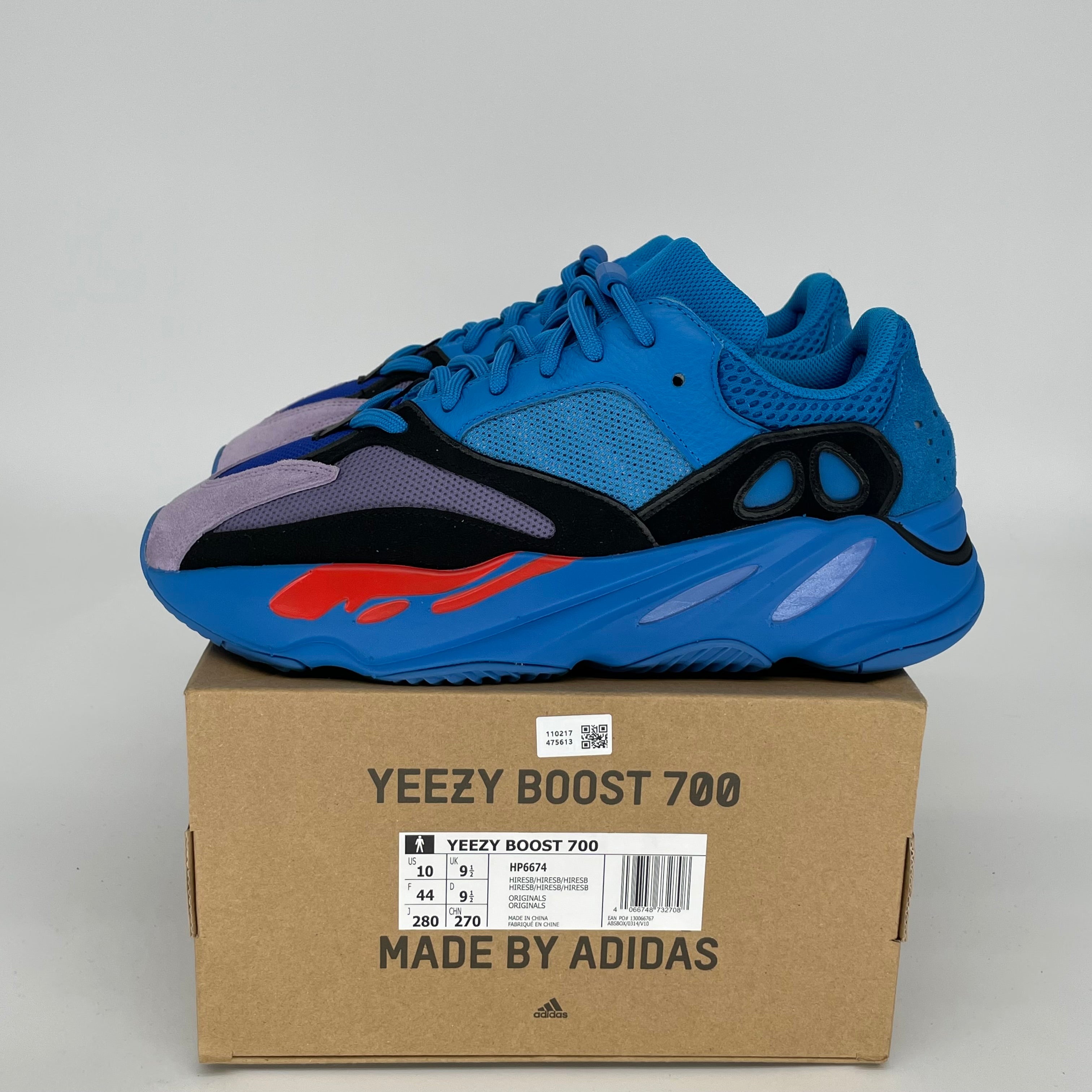 Adidas Yeezy 700 Hi-Res Blue Men's Sneakers - Size 10 (HP6674) | Boost Cushioning for Comfort | Perfect for Running, Gym & Casual Wear