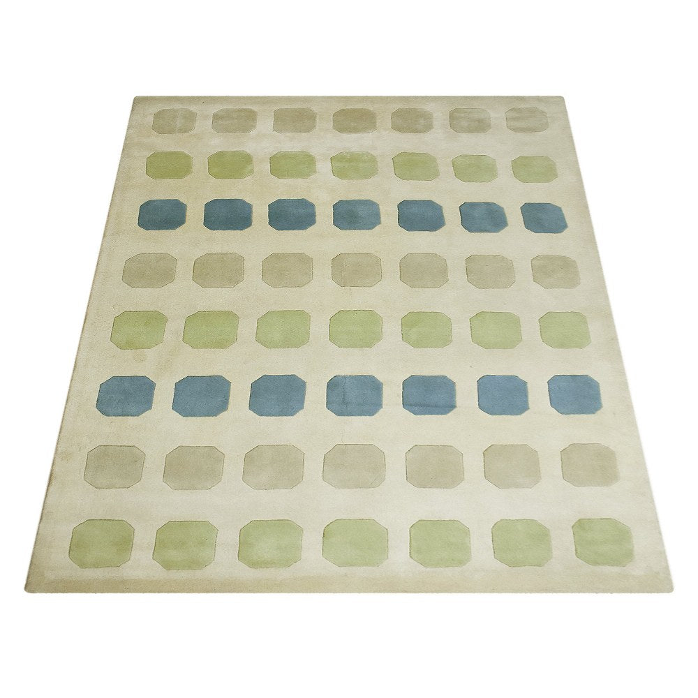 Premium Hand Tufted Pixel Design Area Rug - Soft Modern Home Decor for Living Room, Bedroom, Nursery & Office
