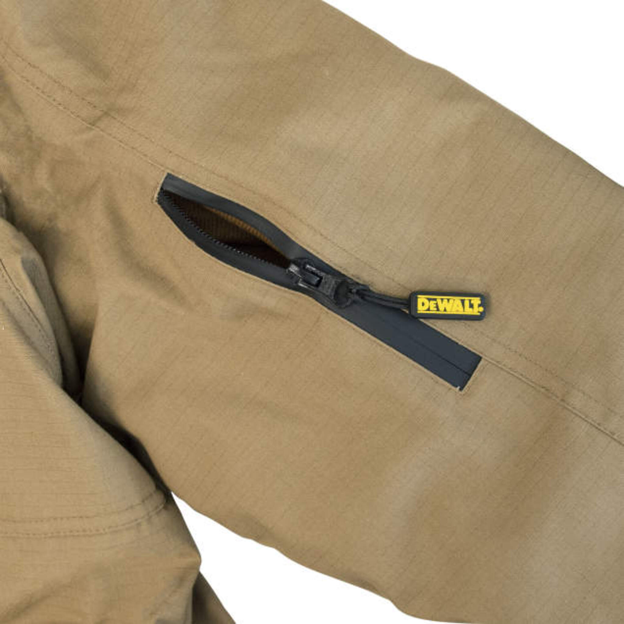 DEWALT® Men's Heavy Duty Ripstop Heated Jacket - 3 Heat Zones, Windproof & Water Resistant, Sherpa Fleece Lining (S-3XL) | Workwear for Construction, Outdoor Jobs & Winter Activities