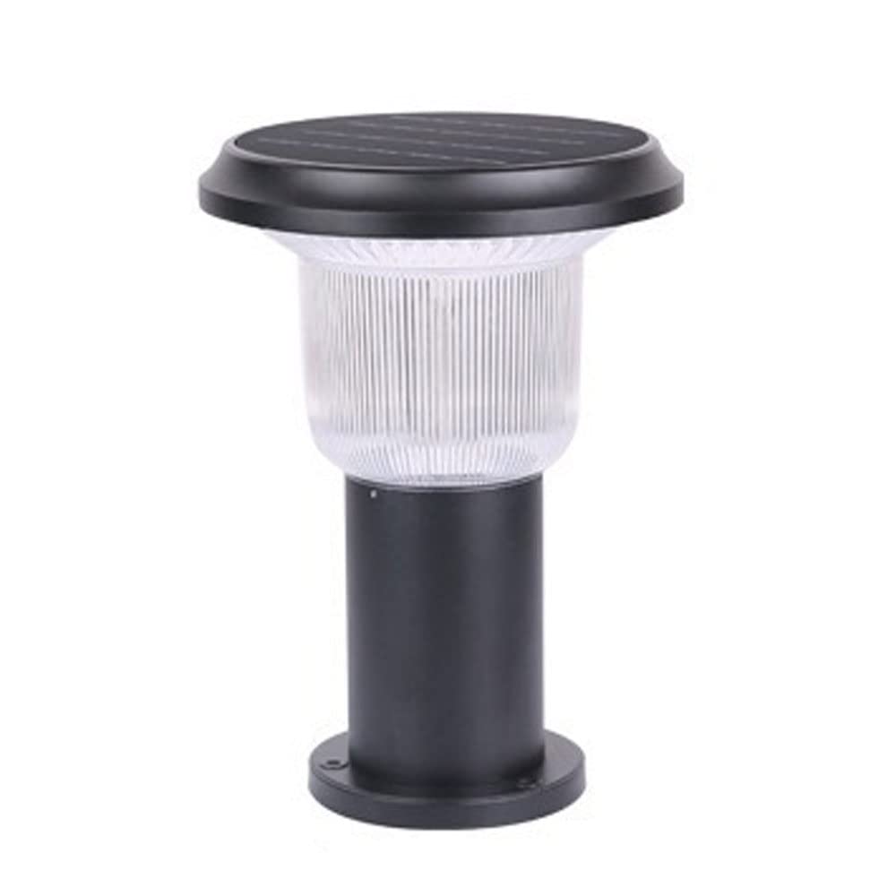 Solar Powered LED Garden Lights - Waterproof Outdoor Landscape Lighting for Parks, Pathways & Gardens - Decorative White Aluminum Post Lanterns for Patio, Yard & Driveway Illumination