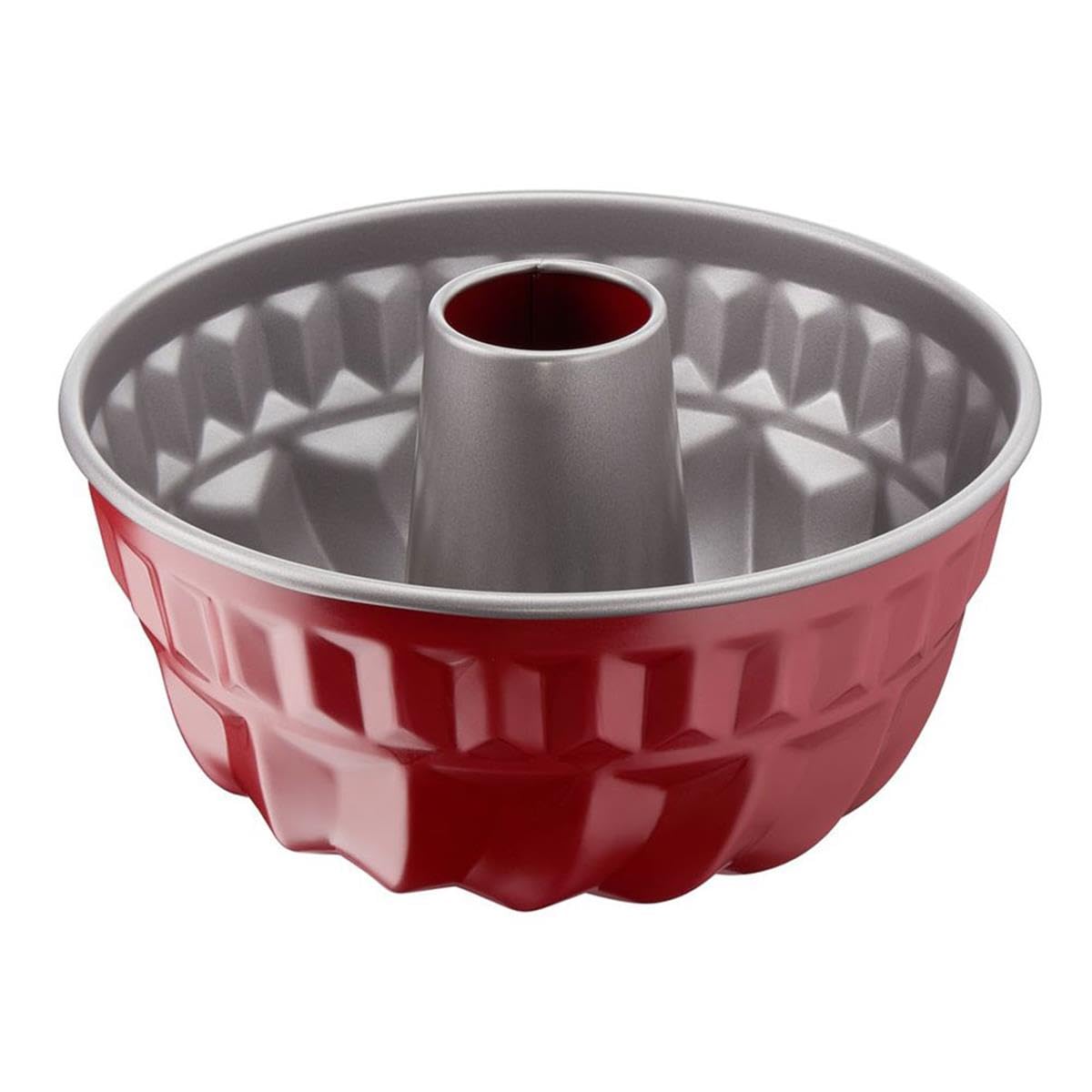 Tefal Red Kouglof Cake Mold - Non-Stick Baking Pan for Perfect Bundt Cakes, Ideal for Home Baking & Holiday Desserts