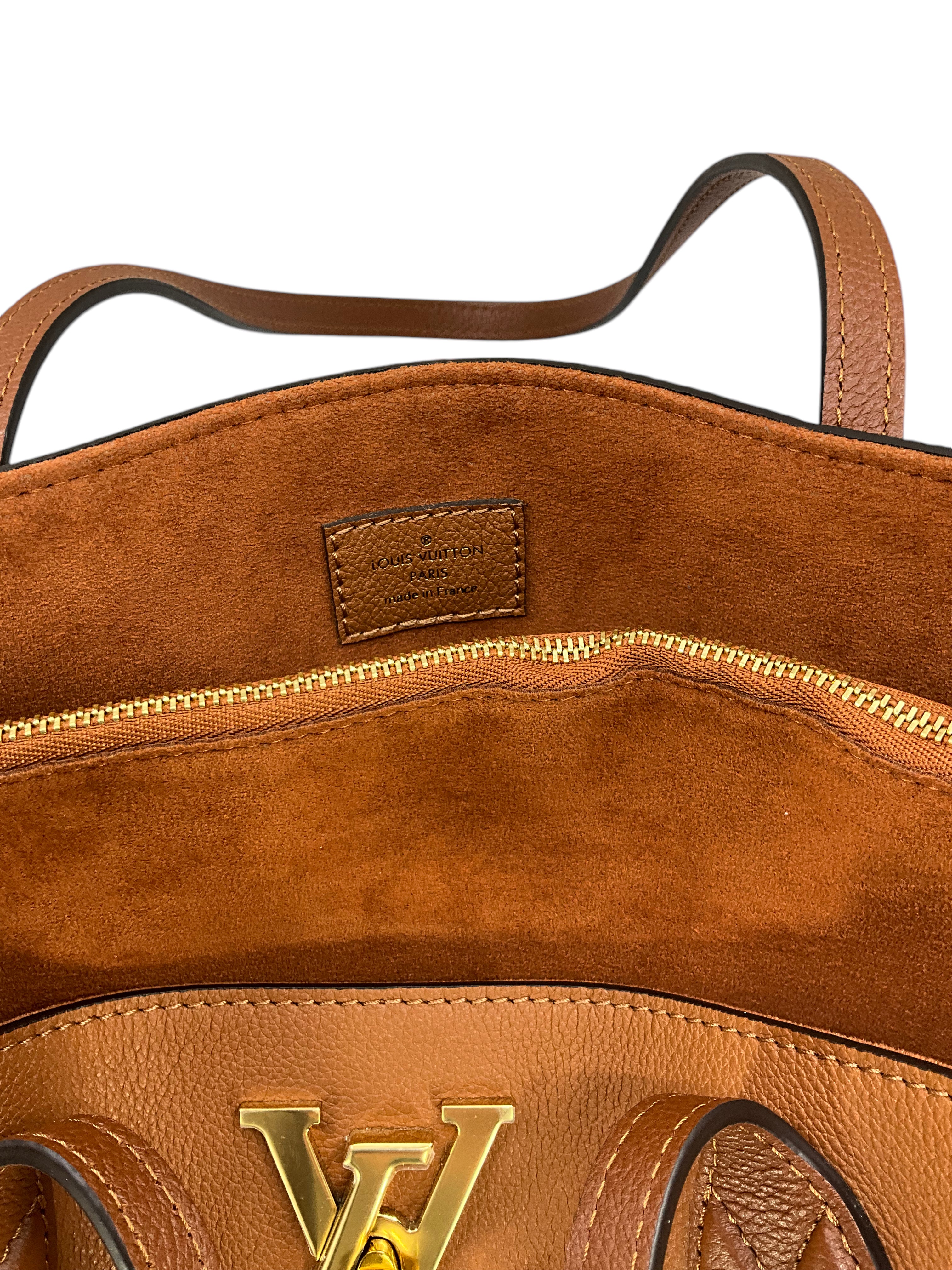 Louis Vuitton Lockme Calfskin Shopping Tote Bag for Women - Luxury Leather Handbag for Work, Travel & Everyday Use