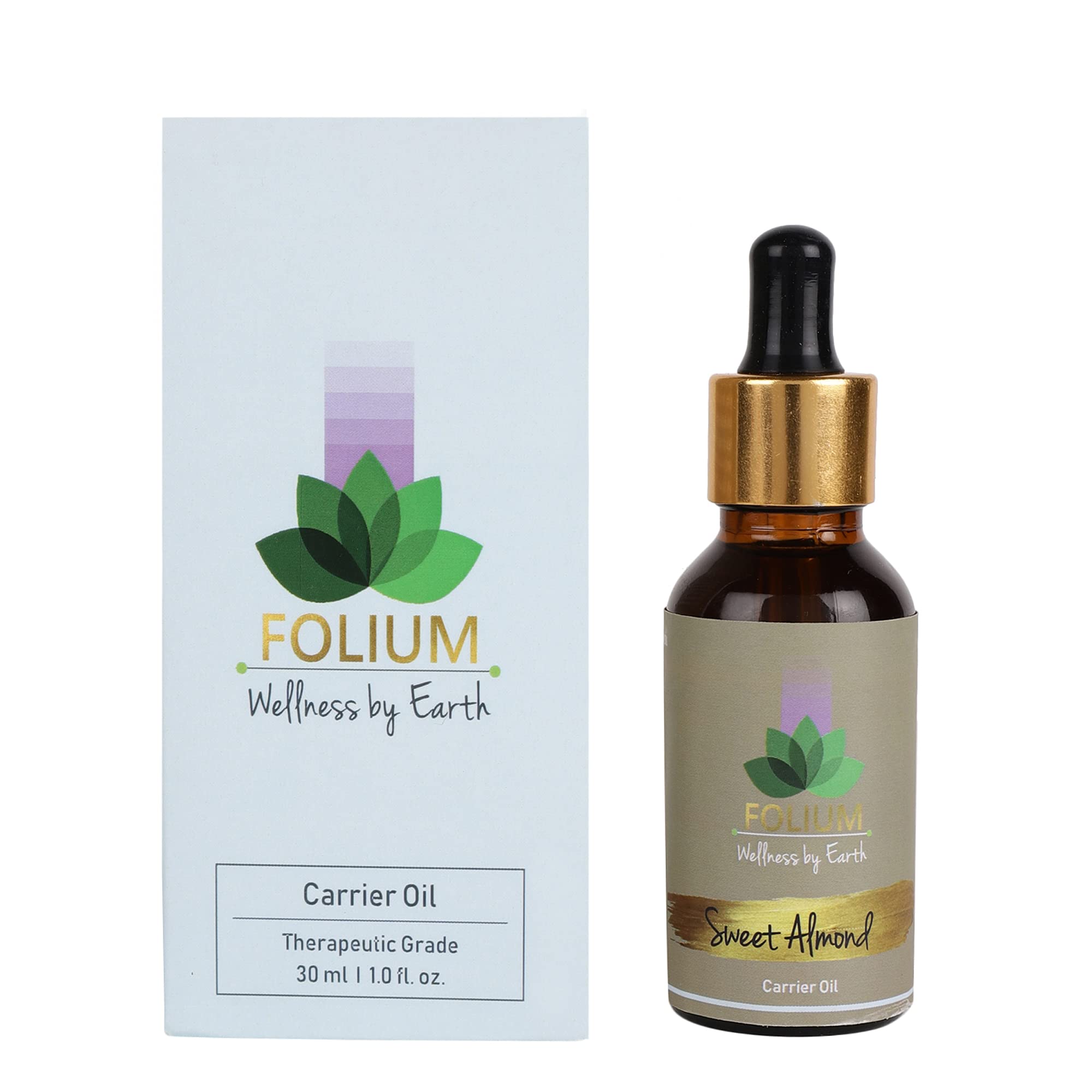 Organic Sweet Almond Oil for Hair, Skin & Face Care - 100% Pure Natural Carrier Oil (30ml) - Perfect for Massage, Aromatherapy & DIY Beauty Products