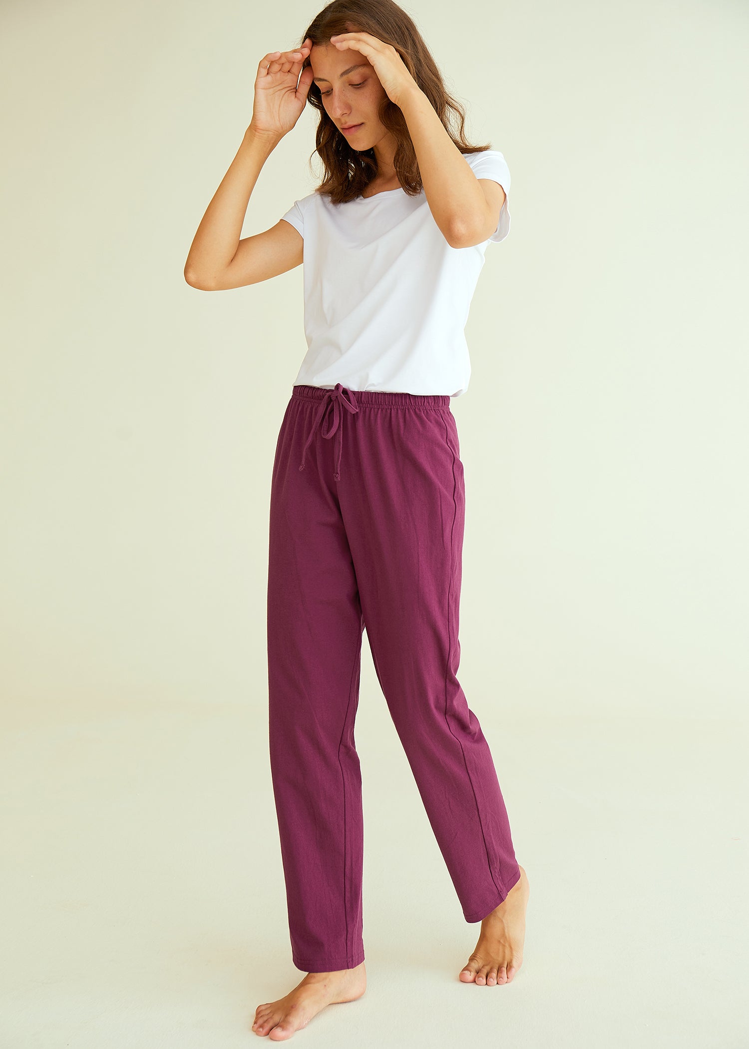 Comfy Women's Cotton Pajama Pants - Soft Lounge Pants for Sleep & Relaxation - Perfect for Home, Travel and Gift Giving