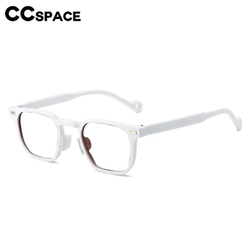 CCspace Unisex Full Rim Square Polycarbonate Reading Glasses R57195 - Fashionable & Durable for Reading, Computer Work & Office Use