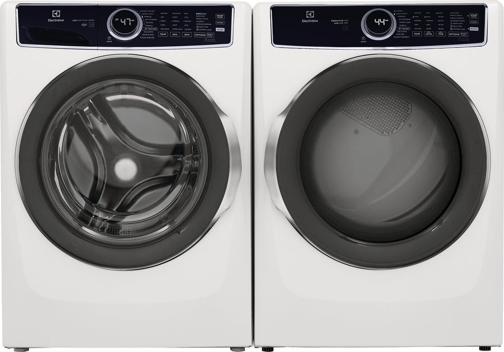 Electrolux ELFE753CAW 8.0 Cu. Ft. White Front Load Electric Steam Dryer - Perfect for Large Families & Laundry Rooms | Fast Drying & Wrinkle Reduction