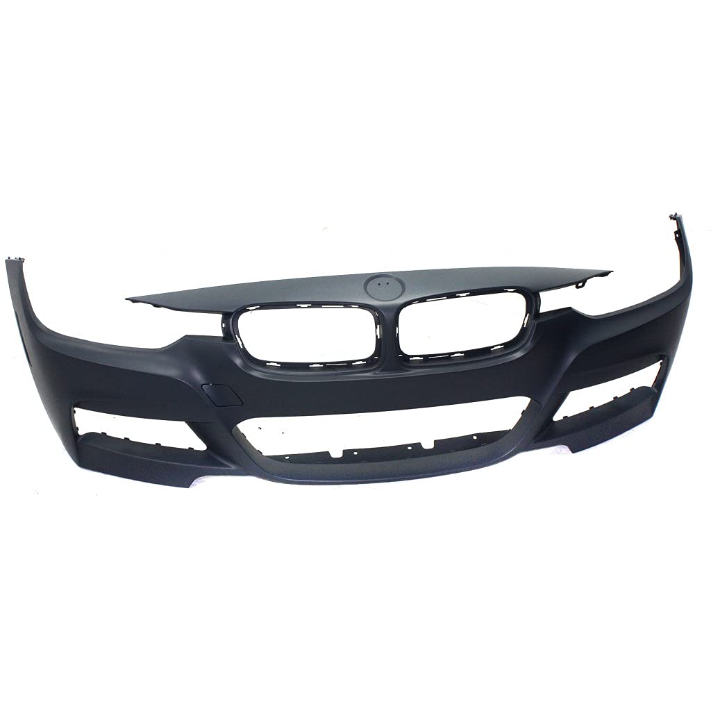 BMW 320i/320i xDrive Front Bumper Cover (2013-2018) - Primed with M Sport Line Design | Sedan & Wagon Replacement Part #BM1000295 / 51118067951 | Perfect for Collision Repair & Performance Upgrades