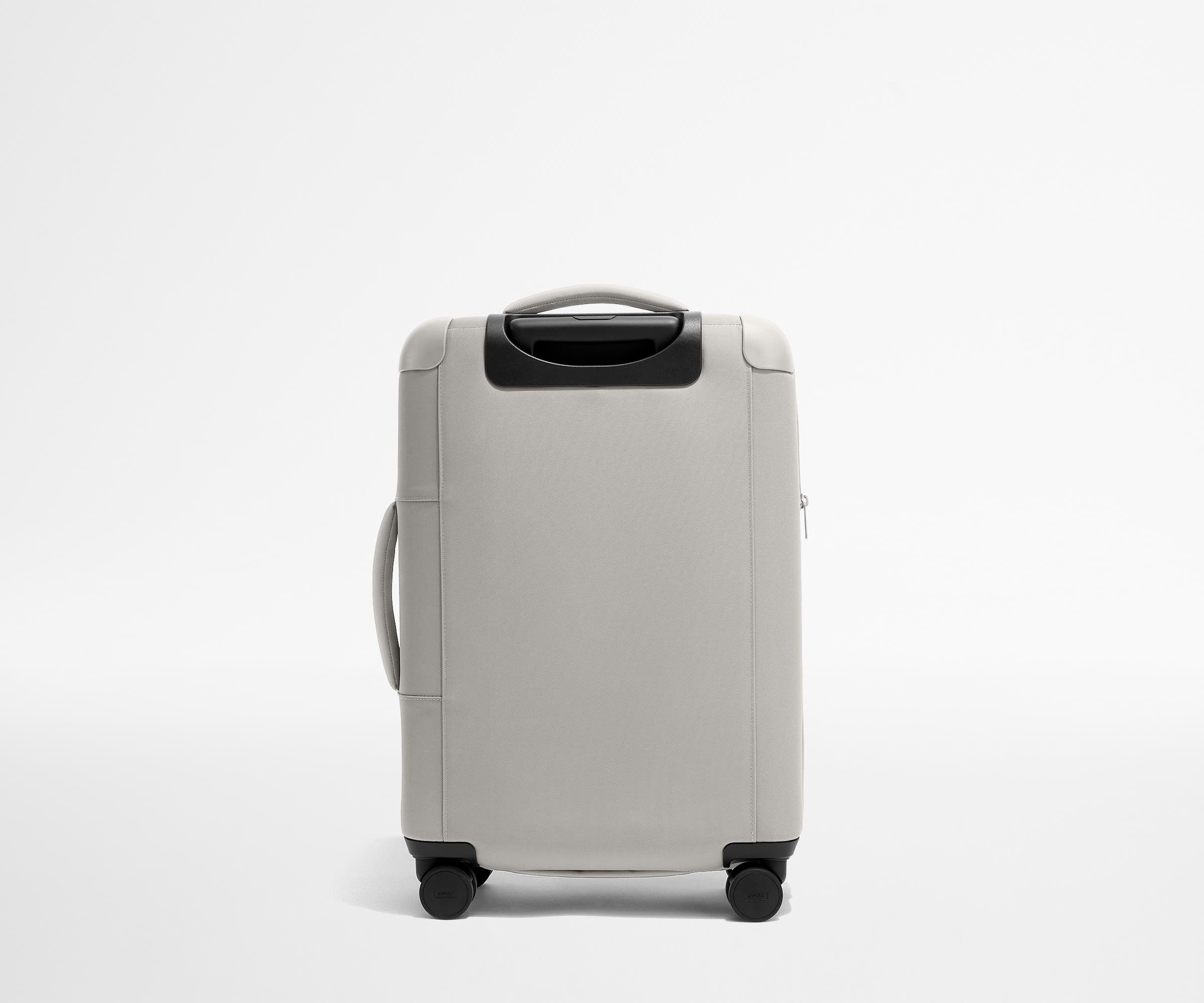 Softside Bigger Carry On Luggage in Cloud Gray - Lightweight Expandable Suitcase for Travel, Business Trips & Weekend Getaways