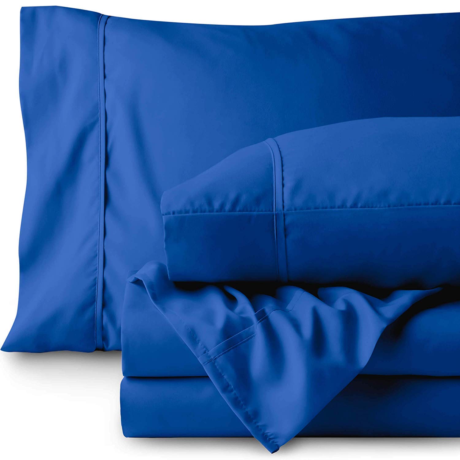 800 Thread Count 100% Cotton Split Queen Sheet Set - 5 Piece Adjustable Bed Sheets for Deep Pocket Mattresses (Up to 15