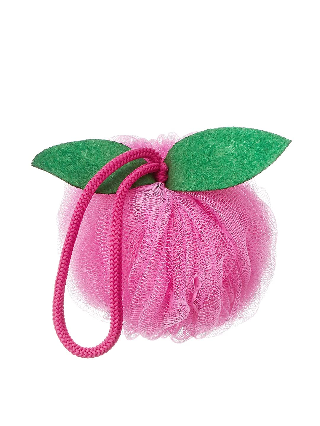 Exfoliating Shower Sponge & Loofah Ball for Men and Women - Soft Bath Sponge for Body Wash, Exfoliation & Skin Care (1 Pack, Pink) - Perfect for Bathroom, Spa & Travel Use