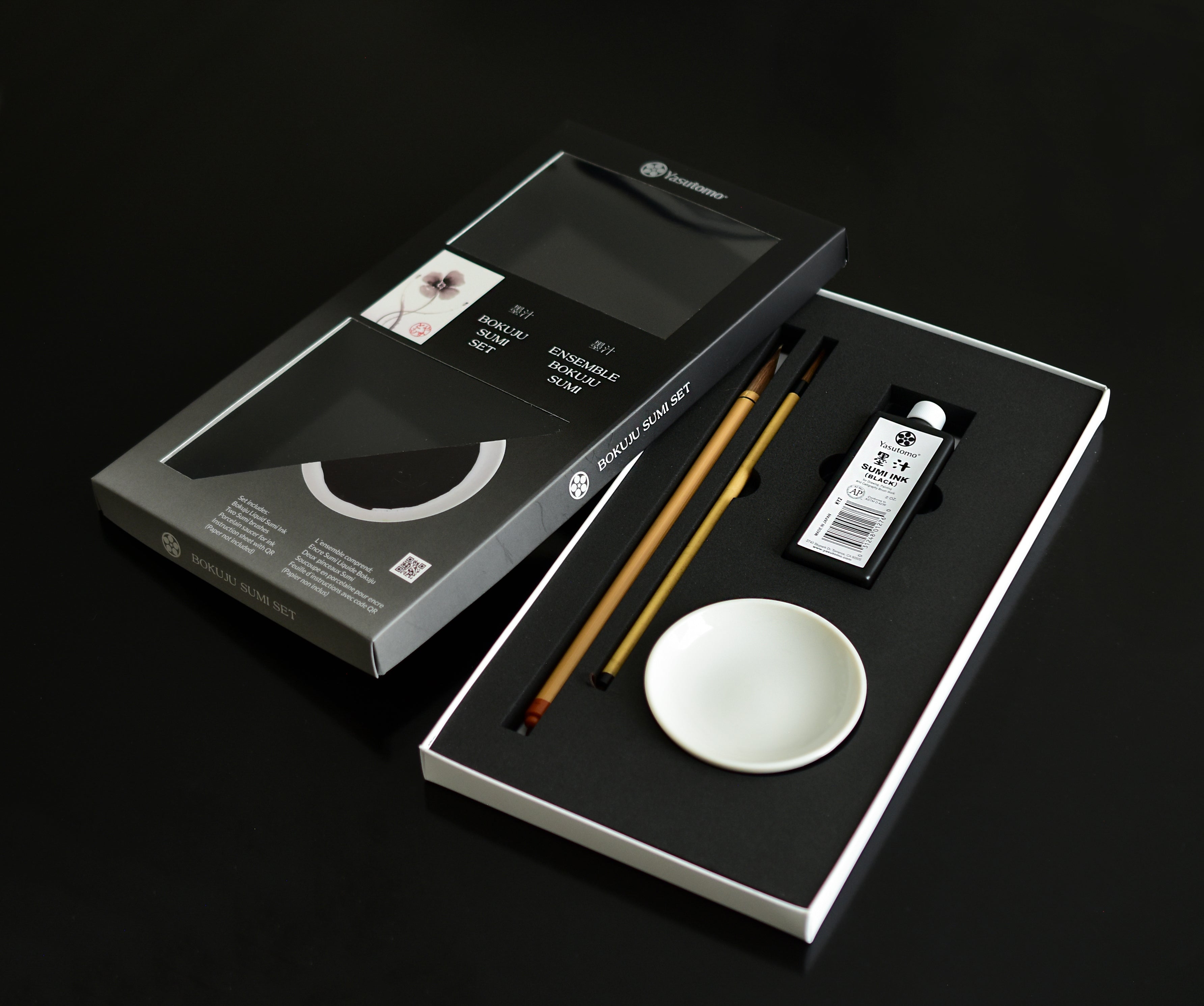 Premium Bokuju Sumi Ink Set (SWS700) - Traditional Japanese Calligraphy Ink for Brush Writing, Painting & Art Projects - Perfect for Beginners and Professionals