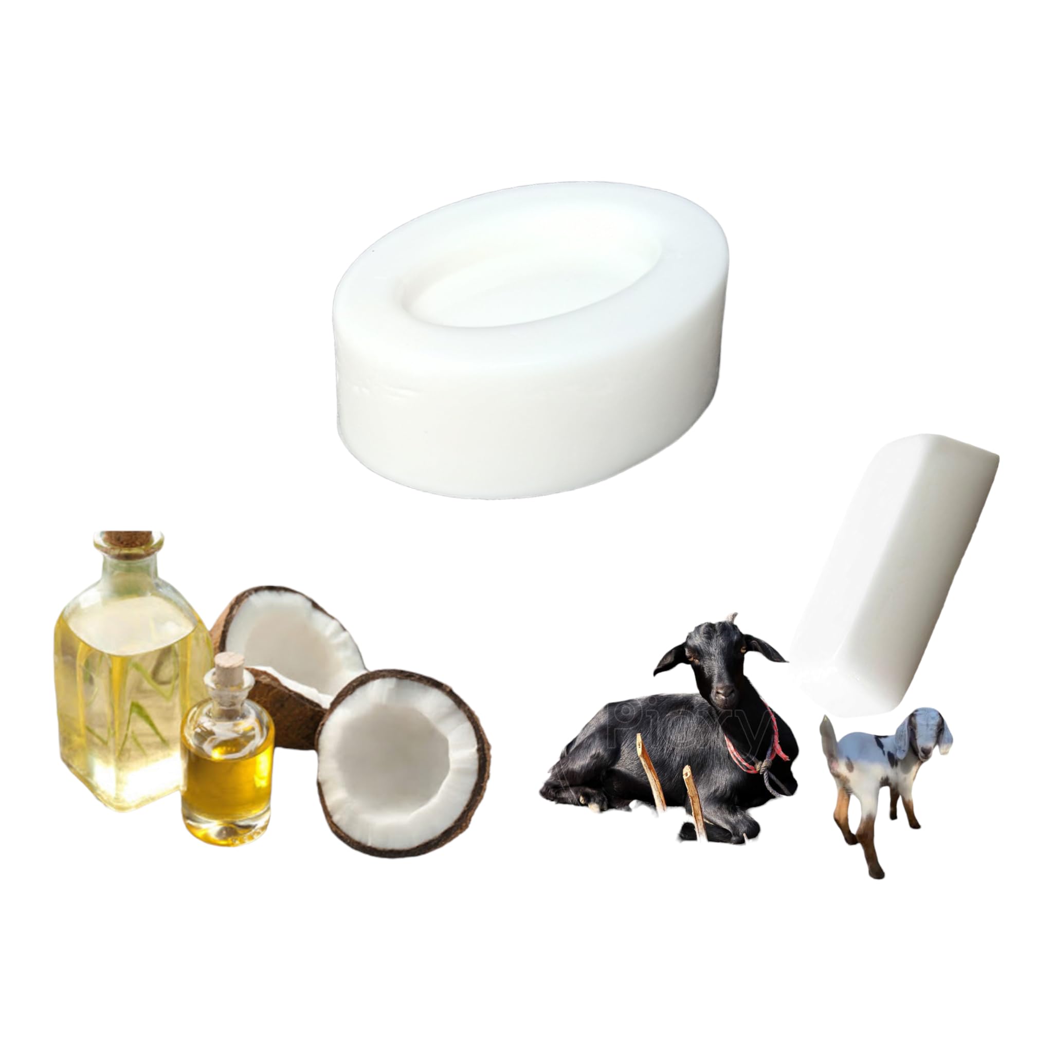Natural Goat Milk Soap Bar (500g) - Moisturizing & Gentle for Dry, Sensitive Skin - Perfect for Daily Face & Body Cleansing, Gift Sets