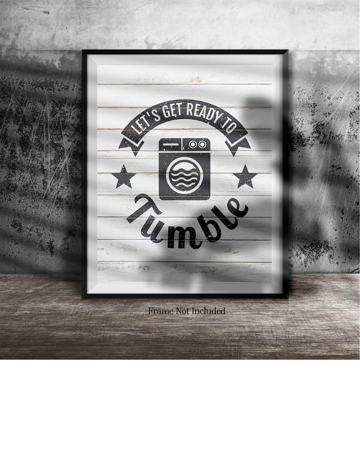 32x40-inch Unframed Canvas Wall Art Decor Print - Perfect for Laundry Room & Home Decor | Let's Get Ready to Tumble