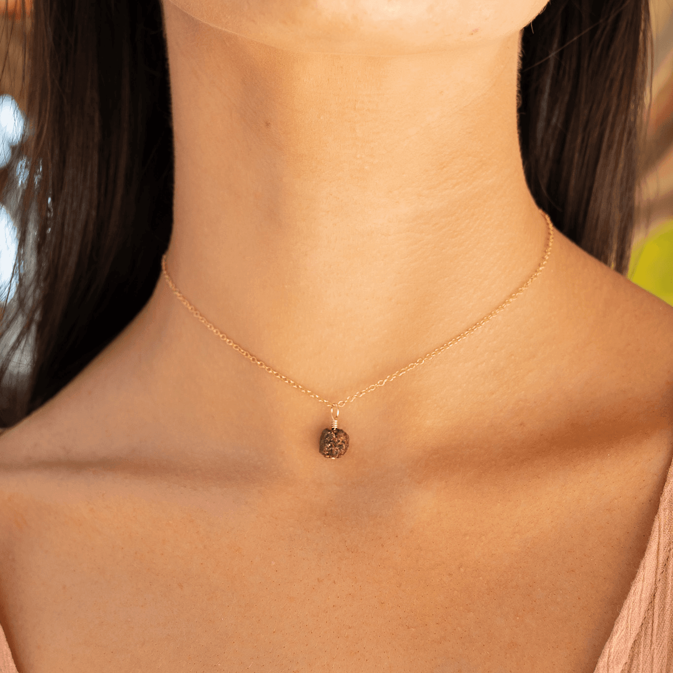 Natural Red Ruby Gemstone Pendant Necklace - Genuine Earth Mined Ruby Choker for Women | Perfect for Valentine's Day Gifts, Anniversary Presents & Evening Party Jewelry