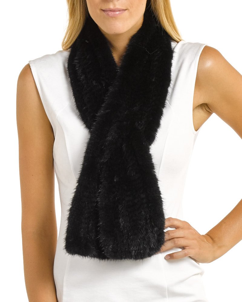 Stylish FRR Bell Bottom Scarf - Luxurious Mink Fur Wrap for Women | Perfect for Winter Fashion, Evening Parties & Cold Weather Outfits