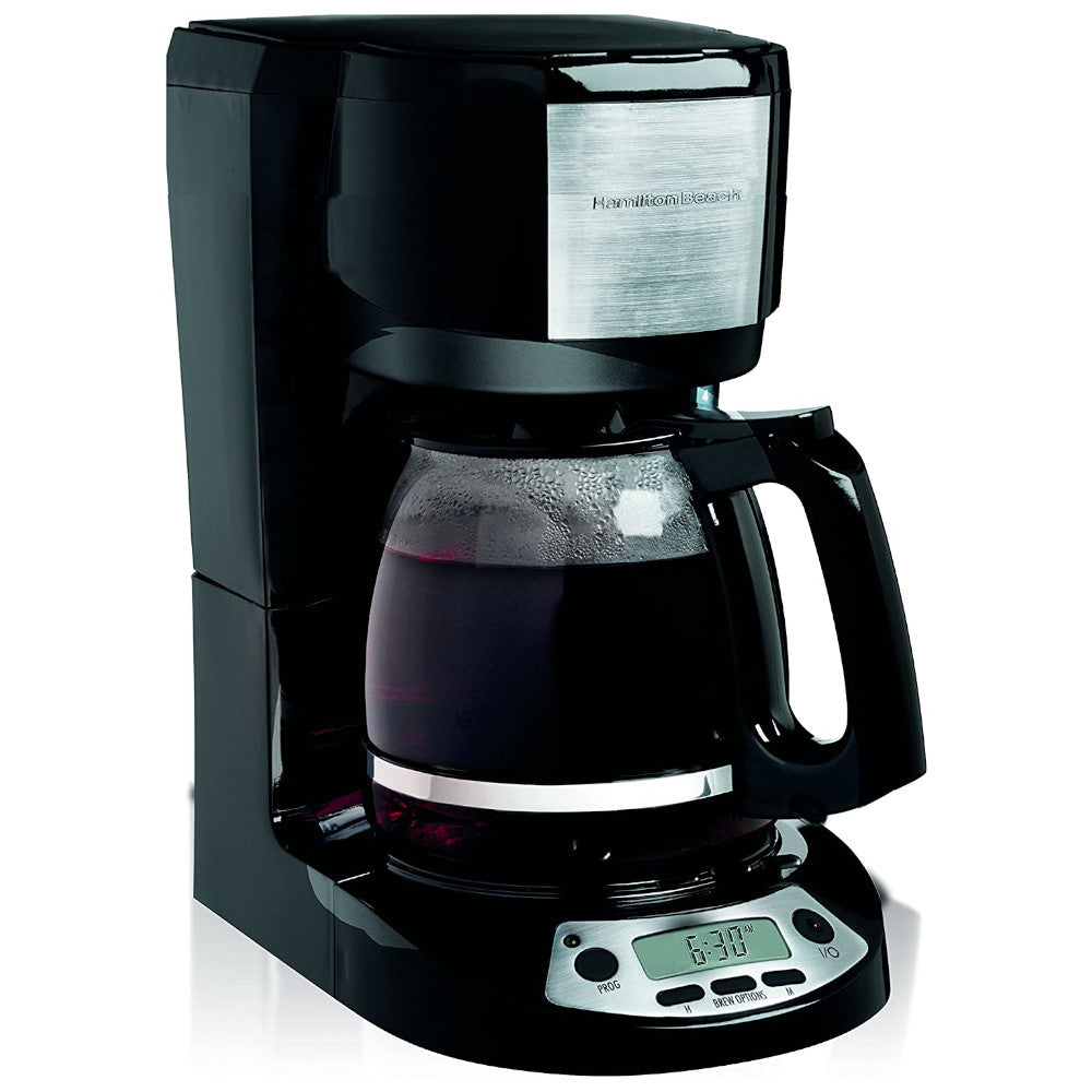 Hamilton Beach 12-Cup Programmable Coffee Maker with Auto Shut-Off - 49615C - Perfect for Home, Office & Entertaining