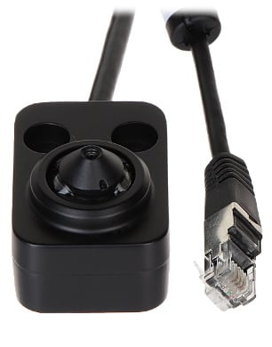 2MP DS-2CD6425G1 Pinhole Security Camera with L-Shaped 3.7mm Lens & 8m Cable - Indoor/Outdoor Surveillance for Home, Office, and Retail Stores