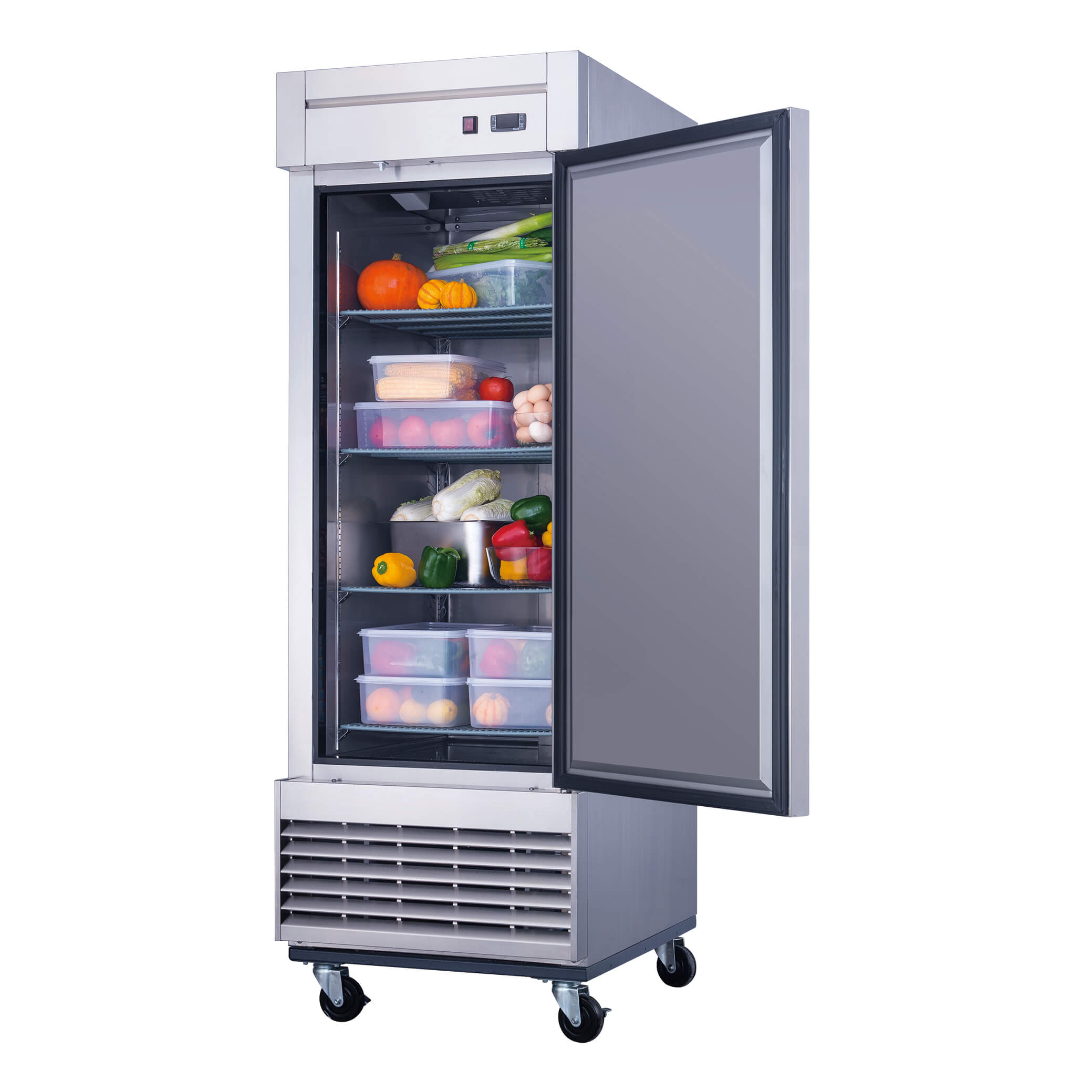 Dukers D28F Single Door Freezer - Energy Efficient Upright Freezer for Home, Kitchen, Restaurant & Commercial Use - Perfect for Storing Frozen Foods, Ice Cream & Bulk Meats