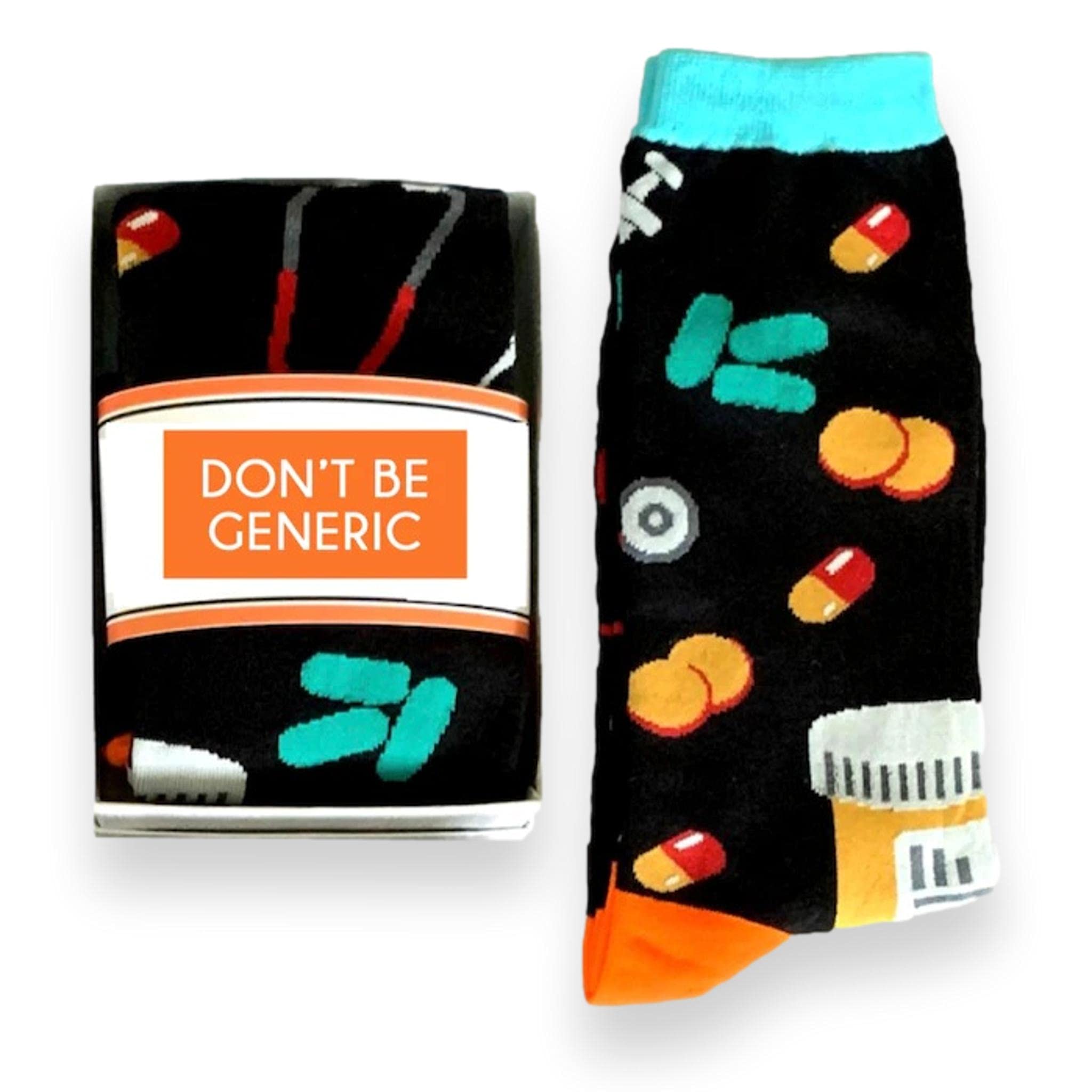 Funny Pharmacy Crew Socks Gift Set - Perfect for Pharmacists, Graduates & Medical Professionals | Novelty Socks for Men & Women | Great Pharmaceutical Rep Gift for Work, School & Healthcare Events