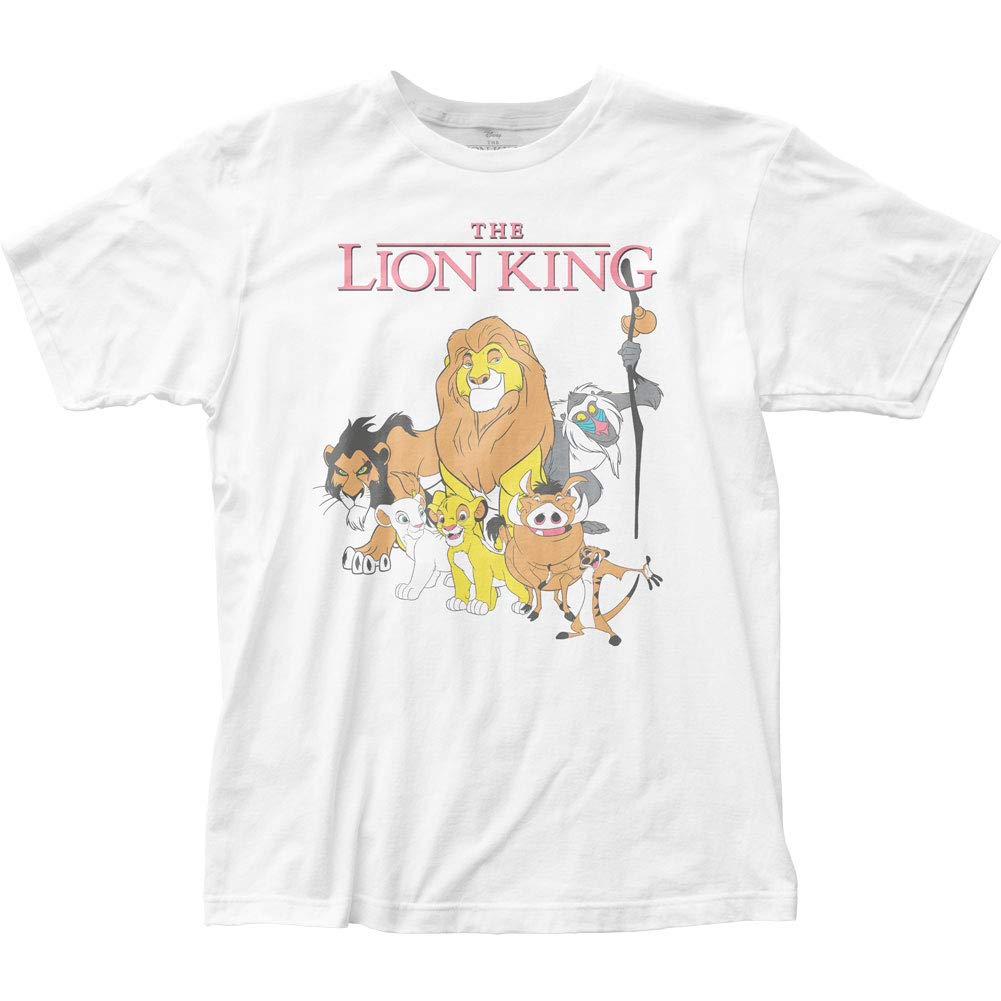 The Lion King Retro Collage Fitted Jersey Tee - Vintage Disney Movie Graphic T-Shirt for Men & Women - Casual Wear, Cosplay, and Disney Fan Gifts