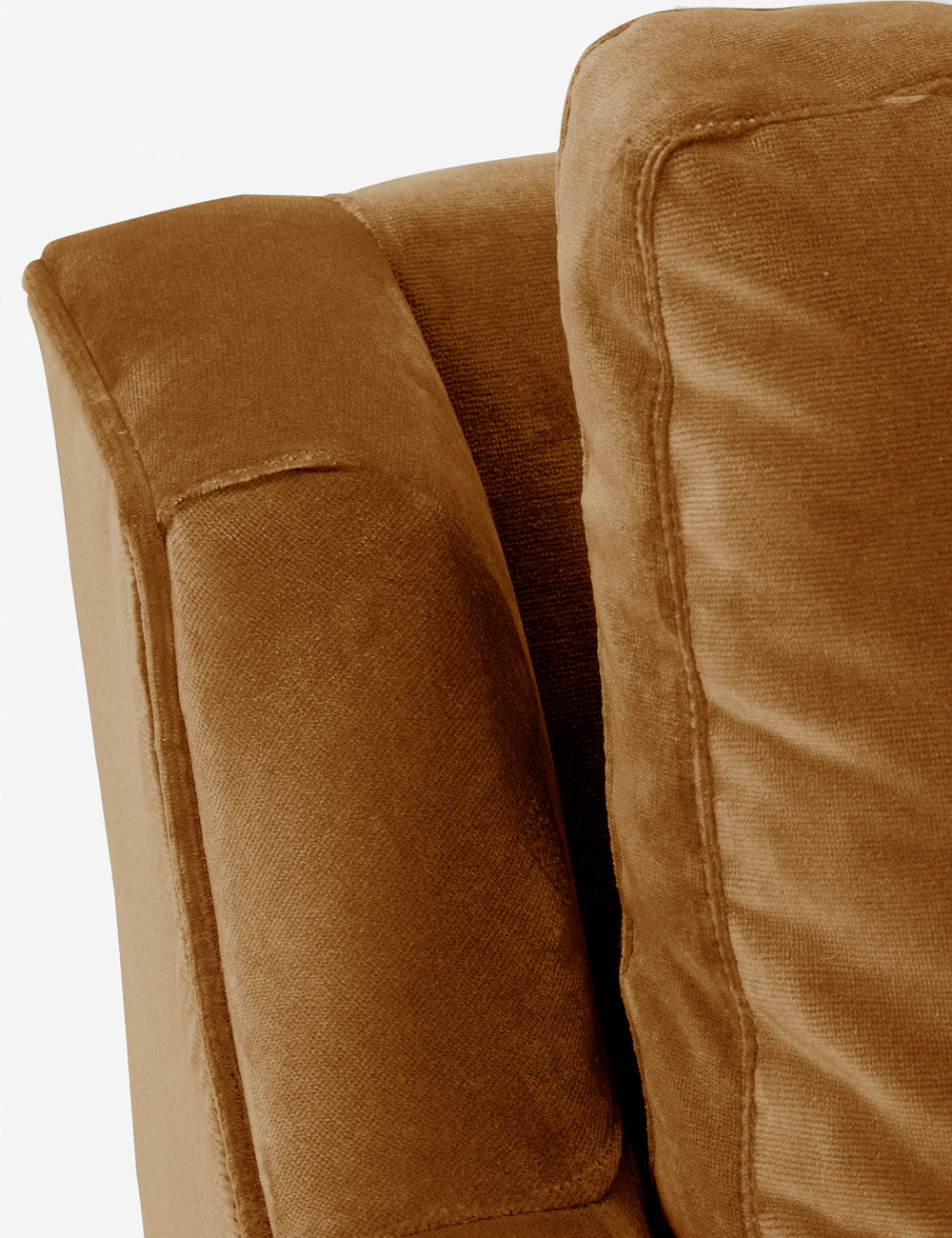 Fabienne Accent Chair - Modern Upholstered Lounge Chair for Living Room, Bedroom & Office - Comfortable Reading Chair with Sturdy Wooden Legs