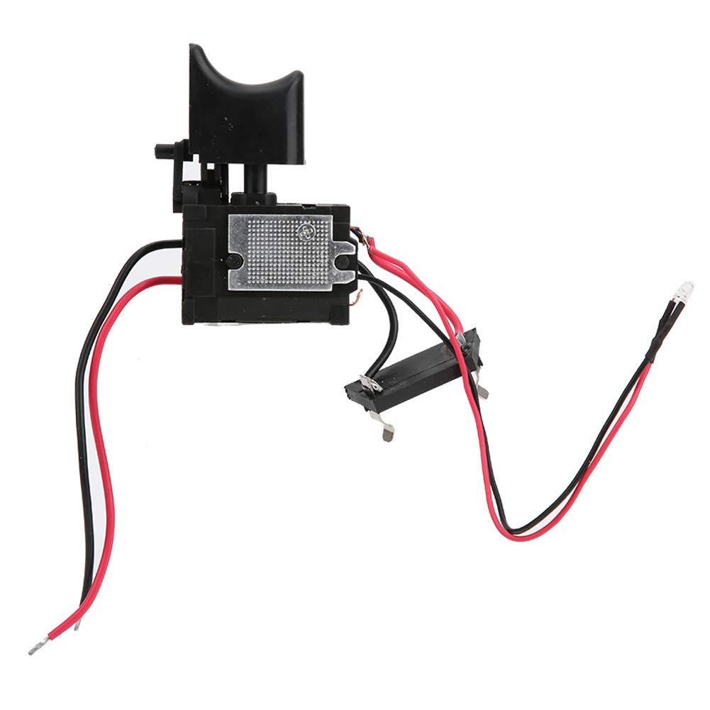 7.2V-24V Cordless Drill Switch with Speed Control & Reverse Function - Lithium Battery Compatible Replacement Part with LED Light for DIY Power Tool Repair & Maintenance