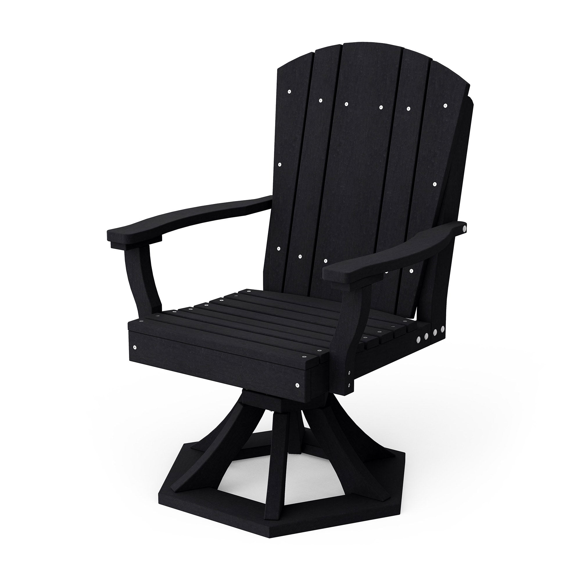 Heritage Swivel Dining Arm Chair - Solid Wood Upholstered Side Chair for Kitchen, Dining Room & Office - Comfortable & Stylish Seating Solution