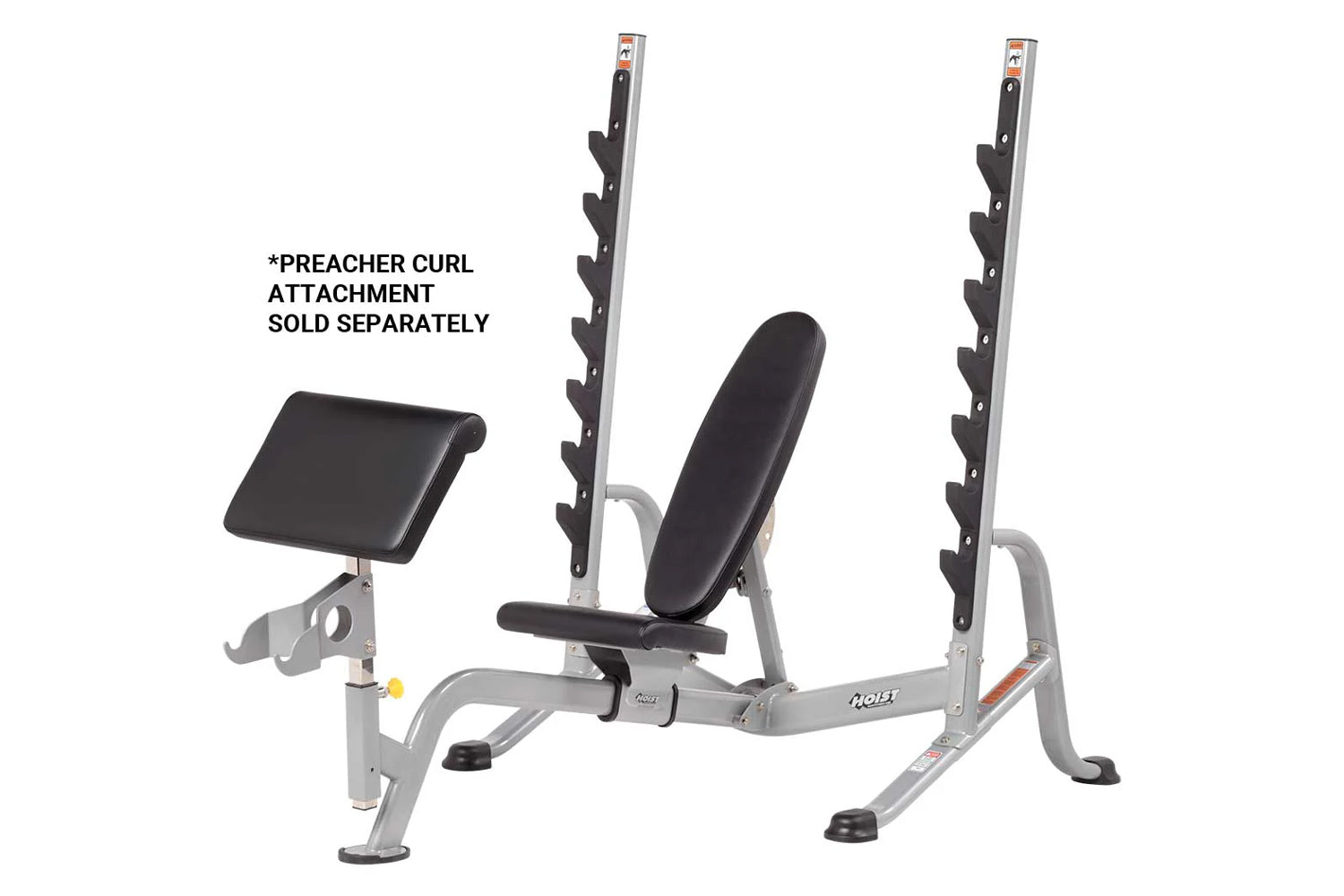 Hoist HF-5170 7-Position Adjustable Olympic Bench Press for Weightlifting & Strength Training - Perfect for Home Gym & Commercial Use