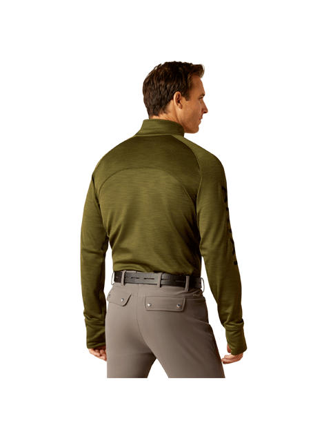 Men's Tek Team 1/2 Zip Sweatshirt - Winter Moss Pullover Fleece Jacket for Outdoor Activities & Casual Wear