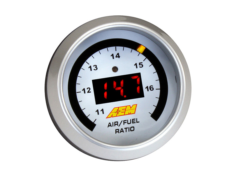 AEM Digital Wideband UEGO Air Fuel Ratio Gauge - High Performance O2 Sensor for Cars, Trucks & Racing - Real-Time AFR Monitoring for Tuning & Diagnostics