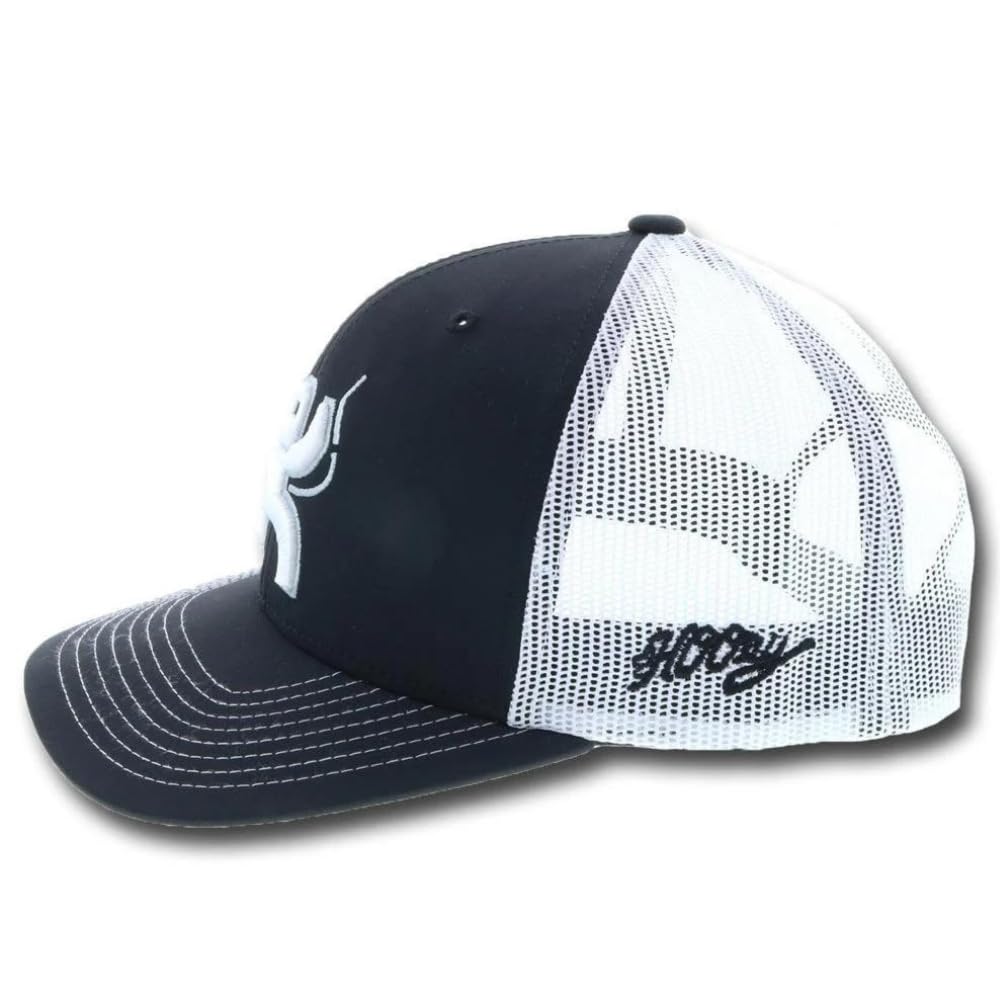 HOOEY Arc Adjustable Snapback Mesh Back Trucker Hat for Men - Breathable & Stylish Baseball Cap for Outdoor, Sports, and Casual Wear