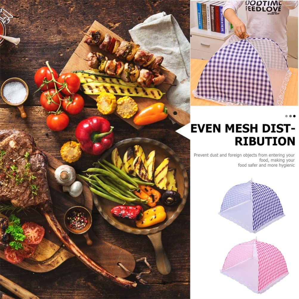 DOITOOL Outdoor Food Cover Tent - Mesh Net for Camping, Picnics & Patio Dining | Stylish Kitchen & Party Decoration | Plate & Dish Umbrella Protector for Flies & Bugs
