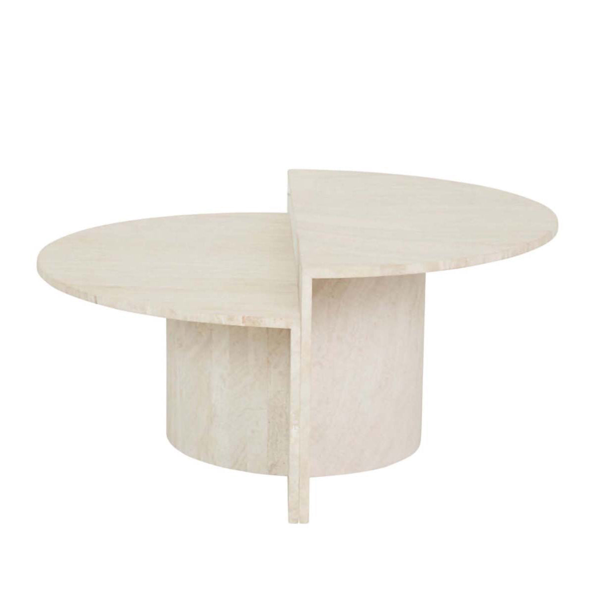 Elle Lune Modern Coffee Table - Mid-Century Style Living Room Furniture with Storage Shelf - Perfect for Small Spaces, Apartments & Home Decor