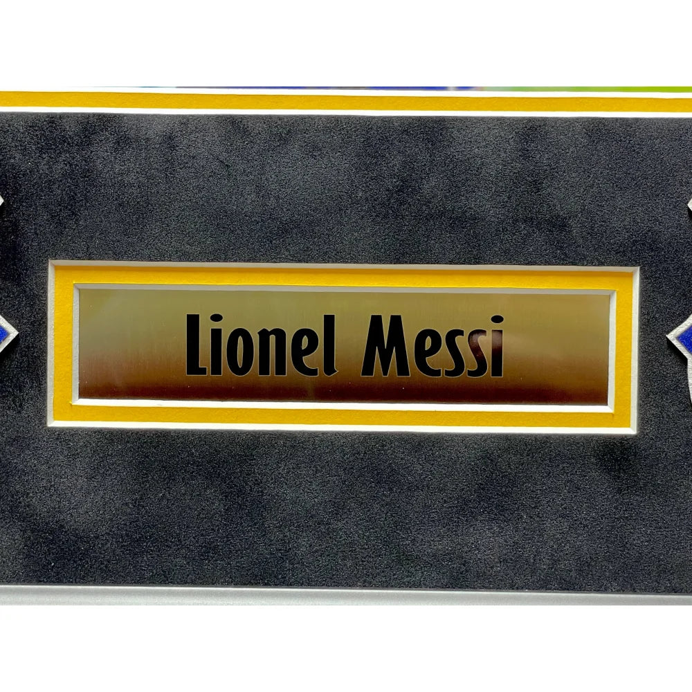 Authentic Lionel Messi Autographed FC Barcelona 11x14 Framed Photo with Beckett COA - Perfect for Soccer Fans, Sports Memorabilia Collectors & Home/Office Decor